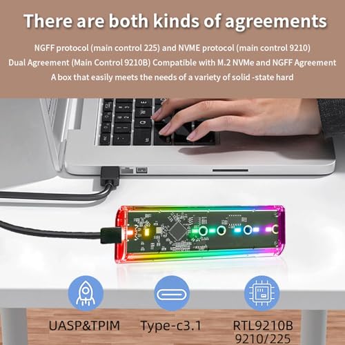 External NVMe+NGFF M.2 Sata SSD
