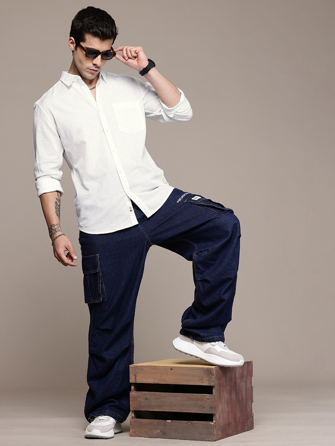 The Roadster Life Co. Regular Fit Cotton Linen Casual Shirt - Image 6