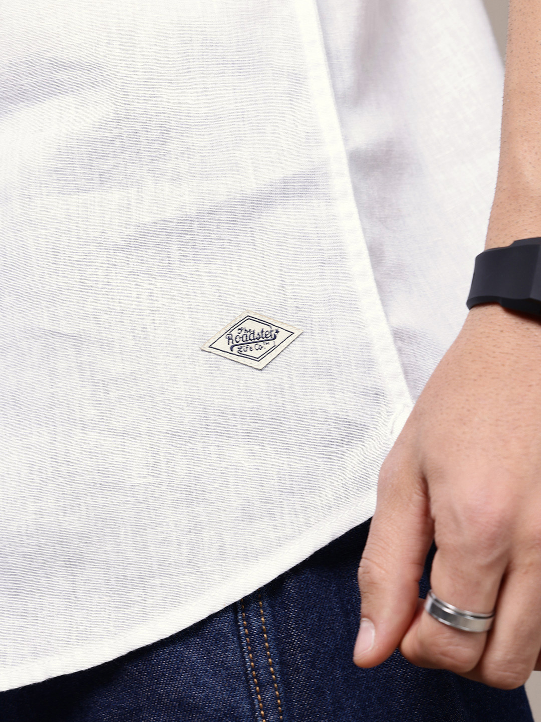 The Roadster Life Co. Regular Fit Cotton Linen Casual Shirt - Image 7