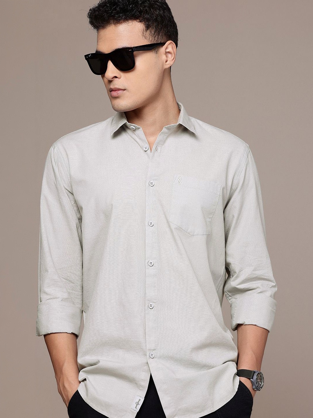 BS BLUE SQUAD Cotton Linen Casual Shirt - Image 2