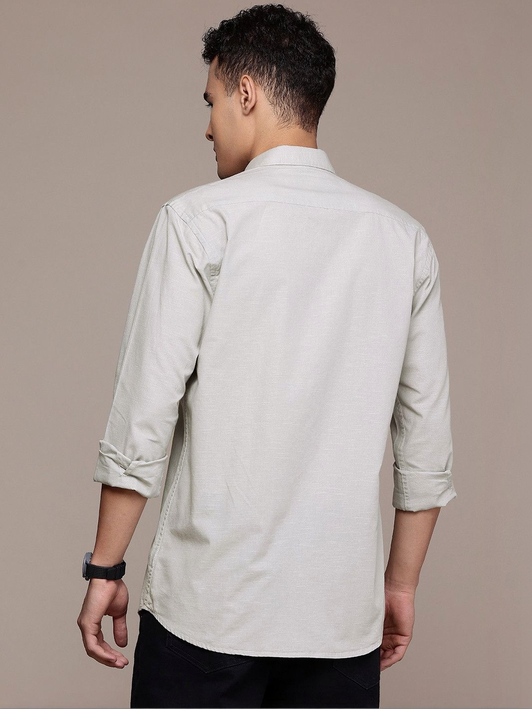 BS BLUE SQUAD Cotton Linen Casual Shirt - Image 3