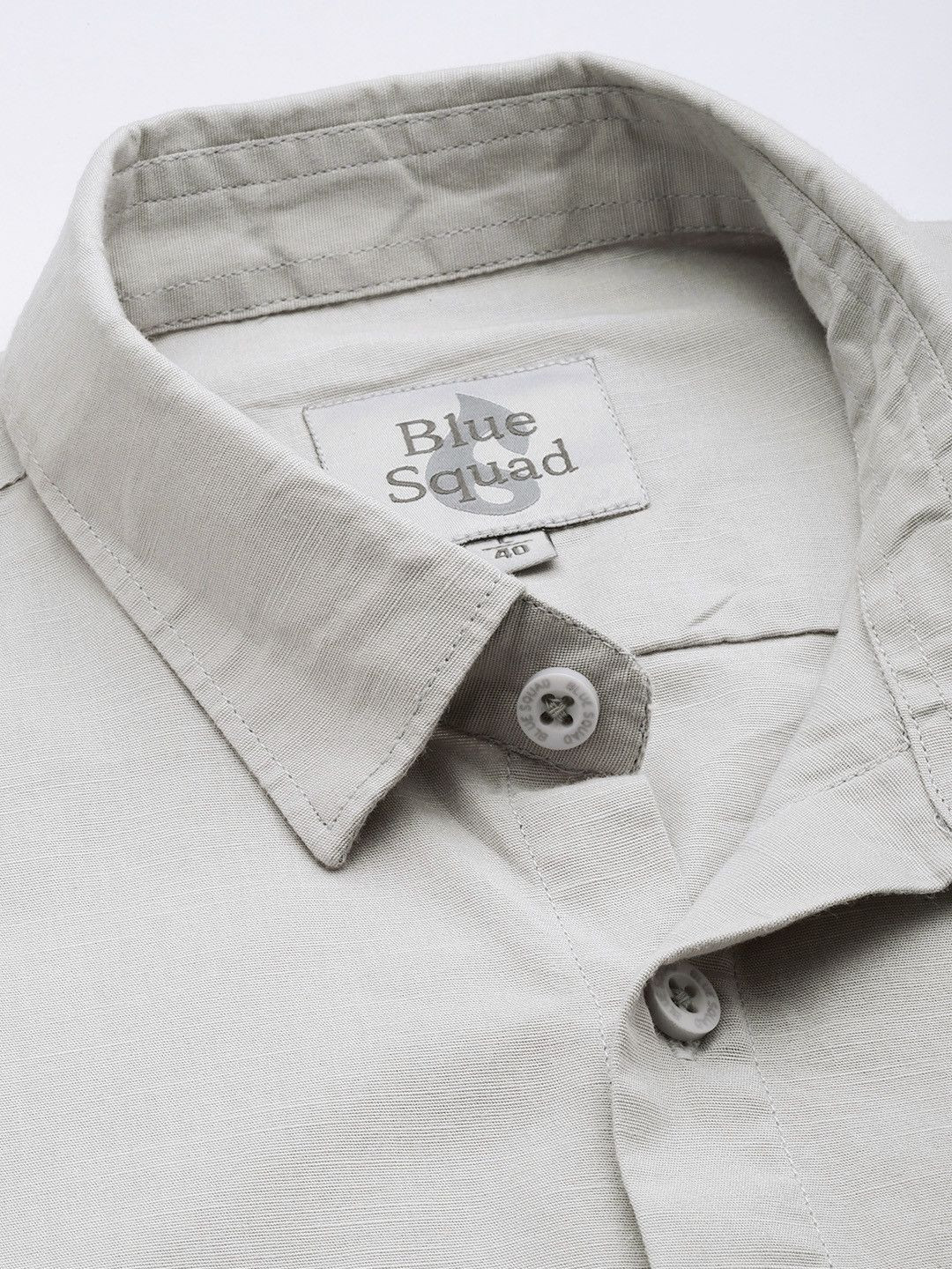 BS BLUE SQUAD Cotton Linen Casual Shirt - Image 4