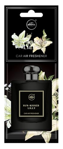 Aroma Car Perfume Hanging Car Air Freshener, Sun-Kissed Lilly (Pack of 3)