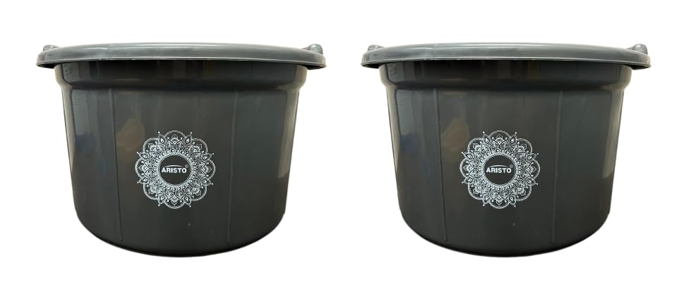 Aristo Multipurpose Plastic Tub 32 LTR Aqua Grey Combo