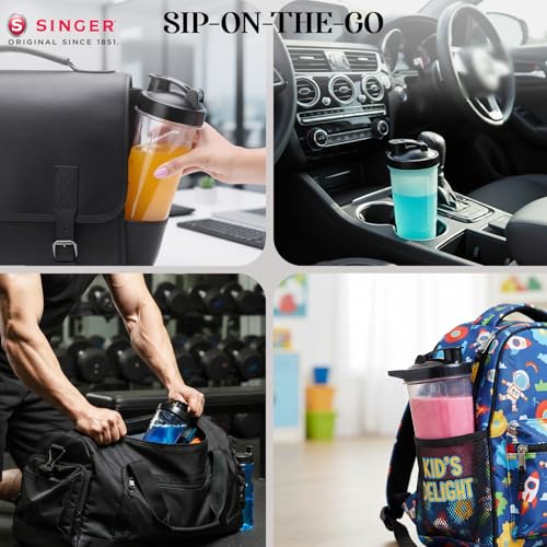 SINGER 500W Nutricool Blender | 9-in-1 Multi-Function Mixer Grinder | Single Speed | 500 ml & 300 ml Jars | Stainless Steel Blades | Low Noise | ISI Certified | 2 Years Warranty - Image 7
