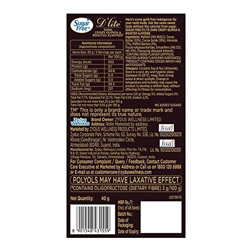 Sugar Free D'lite Quinoa &