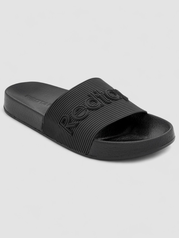 REDTAPE Men Slides (Black , 8)