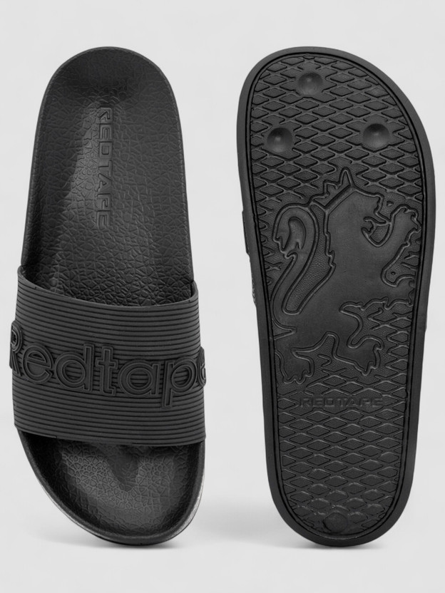 REDTAPE Men Slides (Black , 8) - Image 2