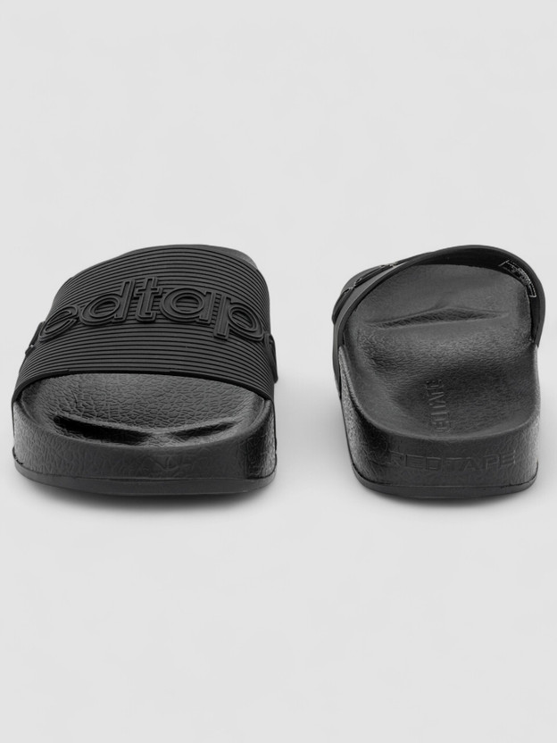 REDTAPE Men Slides (Black , 8) - Image 3