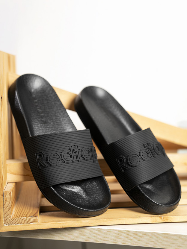 REDTAPE Men Slides (Black , 8) - Image 4