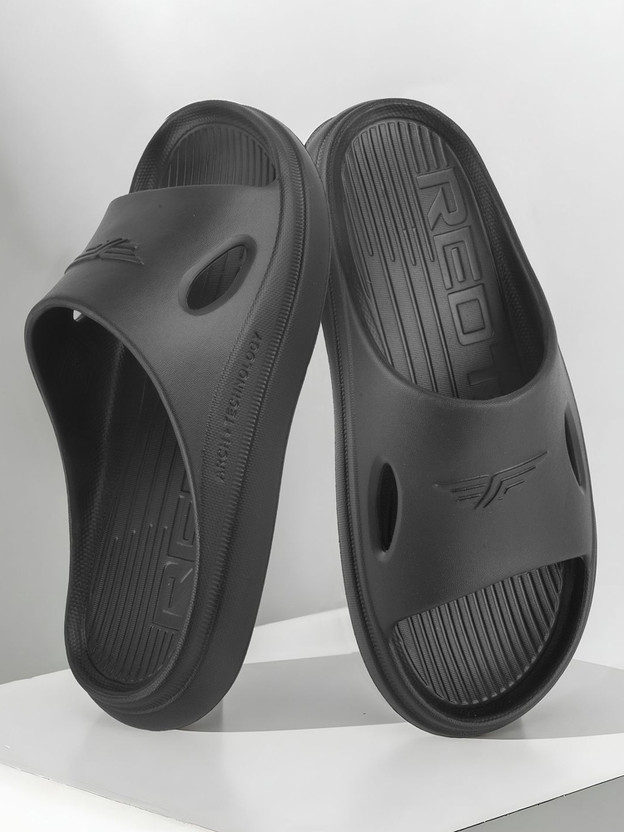 REDTAPE Men Slides (Black , 8) - Image 6