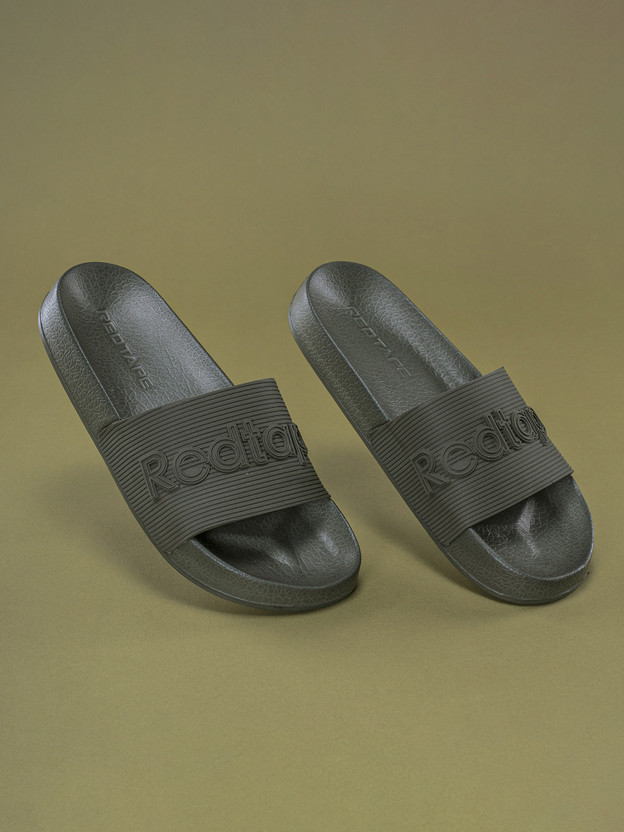 REDTAPE Men Slides (Black , 8) - Image 9