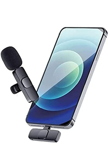 Careflection K8 Wireless Microphone, Digital Mini Portable Recording Clip Omnidirectional Microphone (Black) - Image 4