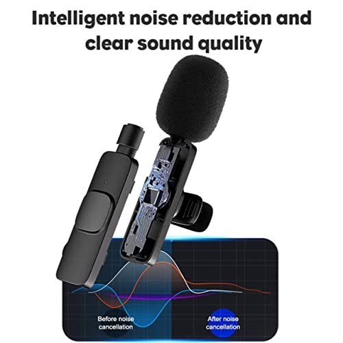 Careflection K8 Wireless Collar Mic for Type-C Android Cell Phone,Tablets & iPhone Supported Lavalier Microphone, Noise Reduction Lapel Mike -shoots,Youtubers, Video Recording,Facebook,Live Stream (1) - Image 7