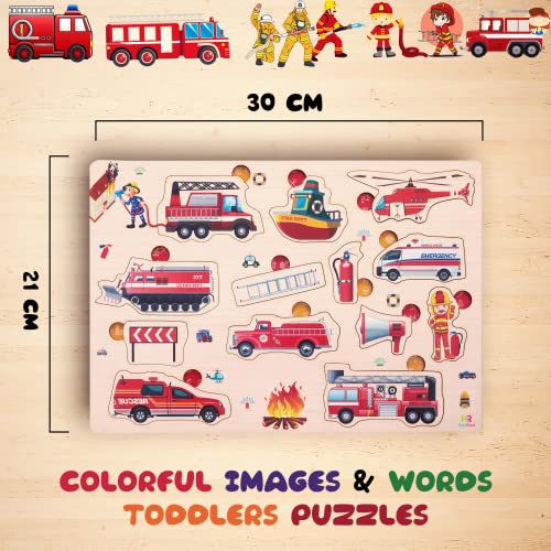 Wooden Fire brigeds Puzzle Young