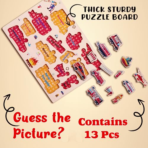 Wooden Fire brigeds Puzzle Young