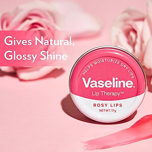 Vaseline Lip Tins Rosy Lips, 17 g | Provides Hydration, Sheer Pink Tint & Glossy Shine - Image 6