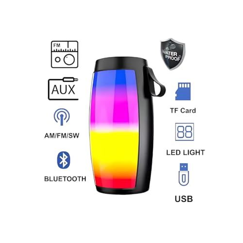 Mabron {𝐒𝐞𝐩𝐭𝐞𝐦𝐛𝐞𝐫 𝐒𝐩𝐞𝐜𝐢𝐚𝐥 𝟏𝟓 𝐲𝐞𝐚𝐫𝐬 𝐰𝐚𝐫𝐫𝐚𝐧𝐭𝐲) Dynamic Thunder Sound Speaker with RGB Light, 5W Bluetooth with in Built Mic Compatible All Smartphones - Image 6