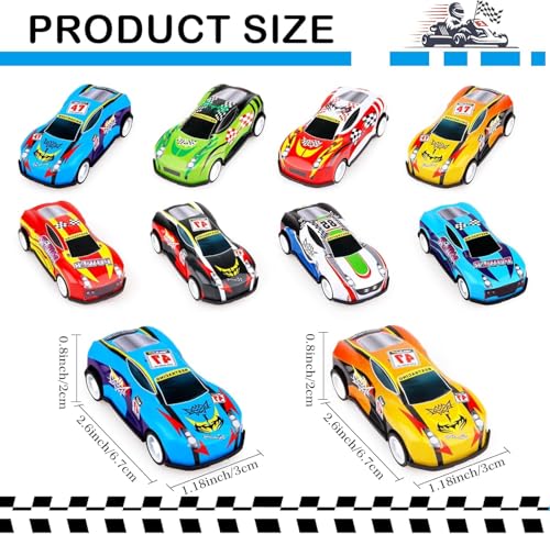 Amitasha 8 Unbreakable Racing Mini Diecast Car Models Set for Kids Pull Back Vehicles Metal Alloy Car Play Set for Kids, Unique Toys, Best Birthday Gift, Diwali Gift(8 Pc Metal Cars) - Image 4