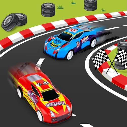 Amitasha 8 Unbreakable Racing Mini Diecast Car Models Set for Kids Pull Back Vehicles Metal Alloy Car Play Set for Kids, Unique Toys, Best Birthday Gift, Diwali Gift(8 Pc Metal Cars) - Image 5