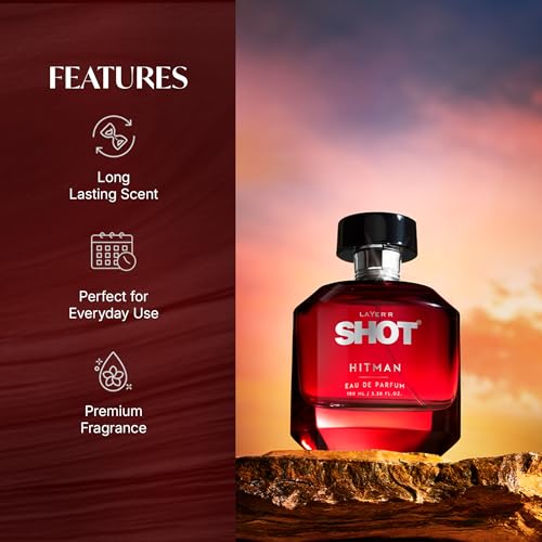 Layer’r Shot Hitman Perfume for Men - 100ml | Long Lasting Eau De Parfum (EDP) | Fresh Oriental Scent with Grapefruit & Sandalwood | Day-to-Night Premium Fragrance - Image 6