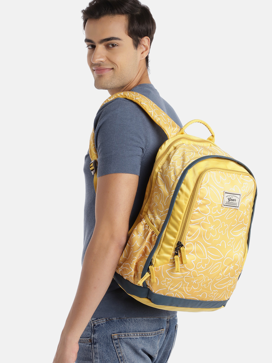 Gear Unisex Floral Printed Backpack 32L - Image 9