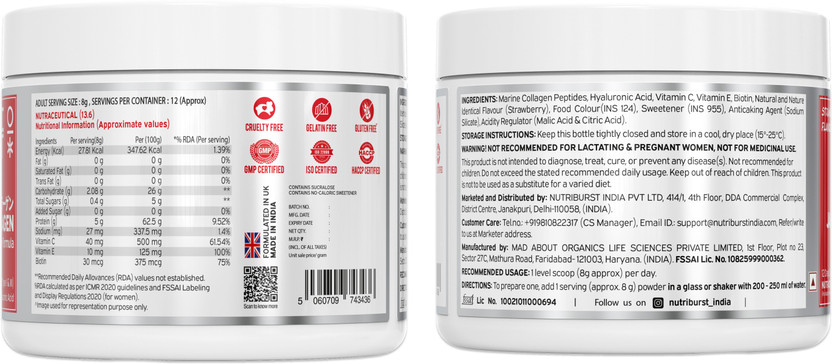 Nutriburst Japanese Marine Collagen Powder