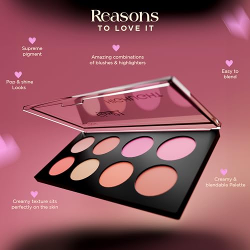 Glam21 Blush & Highlighter Palette|Silky