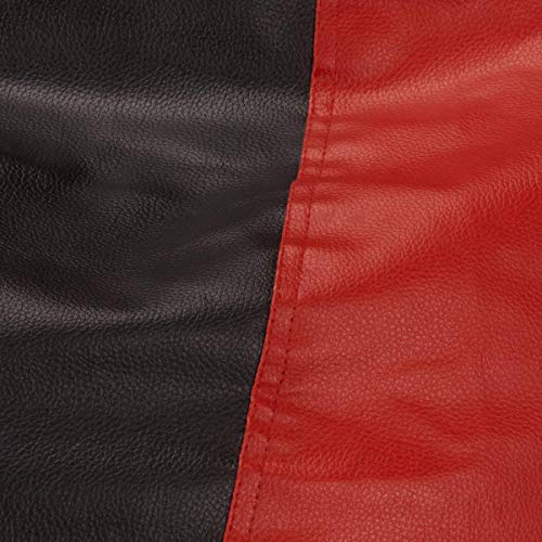 Sattva Classic XXXL Bean Bag Cover Without Beans - Black Red - Image 3