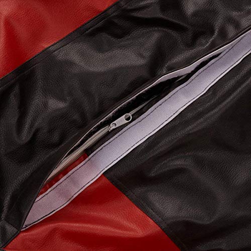 Sattva Classic XXXL Bean Bag Cover Without Beans - Black Red - Image 4