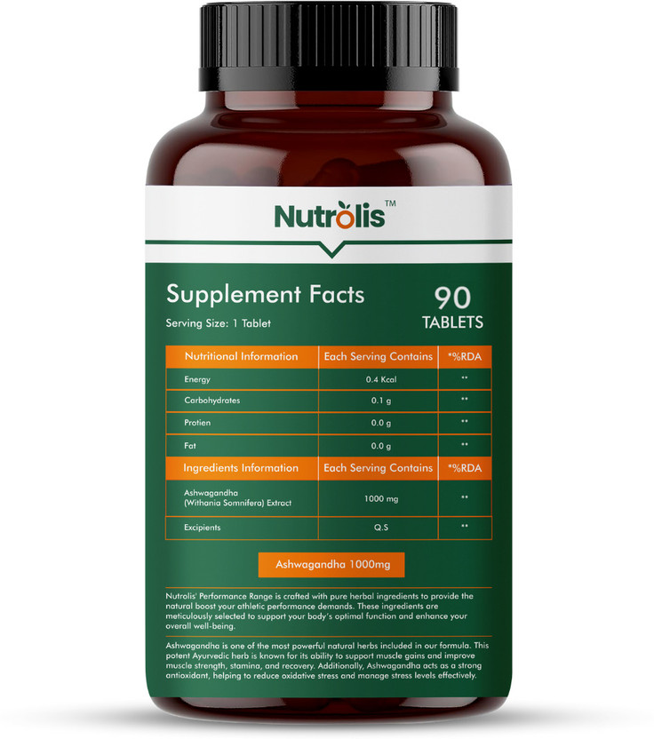 Nutrolis Ashwagandha 1000mg | Boosts
