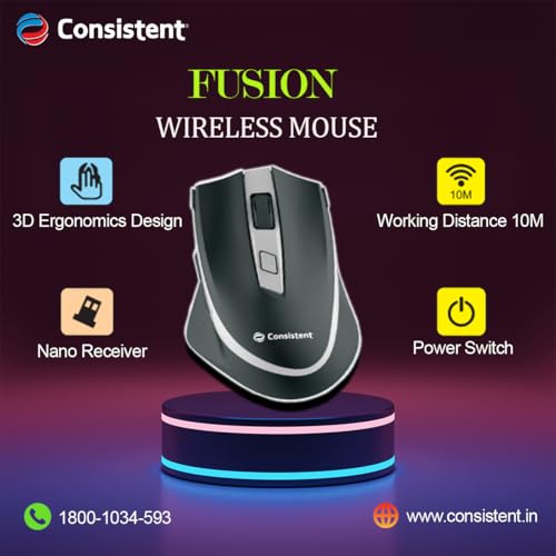 Consistent Fusion Wireless Mouse Wireless
