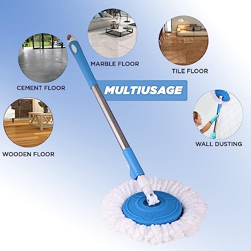 Special Spin Mop Spares Set Handle with Microfibers Refill - Image 3