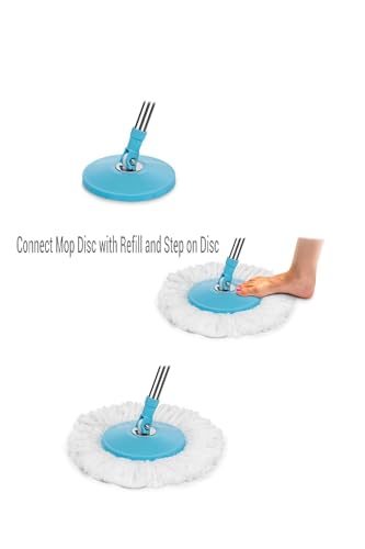 Special Spin Mop Spares Set Handle with Microfibers Refill - Image 7