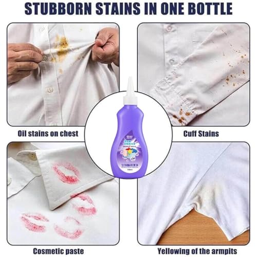 All color Stain Remover for Clothes | Multi-Purpose Roll Bead Fabric Clothes Stain Remover for Cotton, Linen, Polyester, Blended Fabric, Denim, Down, Jacket (2, pcs) - Image 2