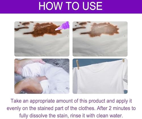 All color Stain Remover for Clothes | Multi-Purpose Roll Bead Fabric Clothes Stain Remover for Cotton, Linen, Polyester, Blended Fabric, Denim, Down, Jacket (2, pcs) - Image 3