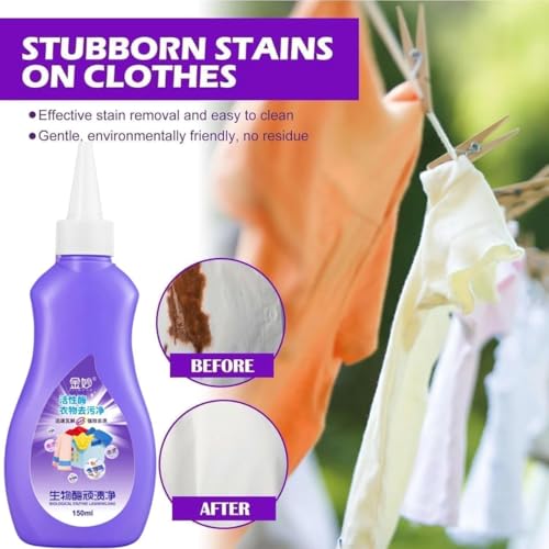 All color Stain Remover for Clothes | Multi-Purpose Roll Bead Fabric Clothes Stain Remover for Cotton, Linen, Polyester, Blended Fabric, Denim, Down, Jacket (2, pcs) - Image 7
