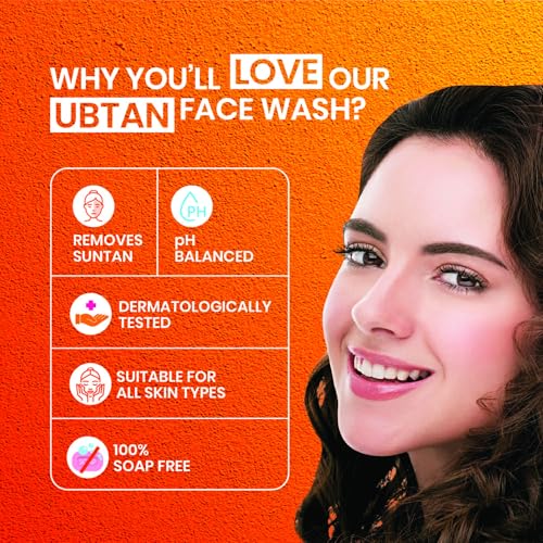 DABUR Kesar Ubtan Face Wash-100ml | Enriched with Natural Turmeric, Niacinamide & Saffron to Brighten, Tone and gently Exfoliate Skin | For Removing Tan, Dark Spots, Dirt & Impurities - Image 4