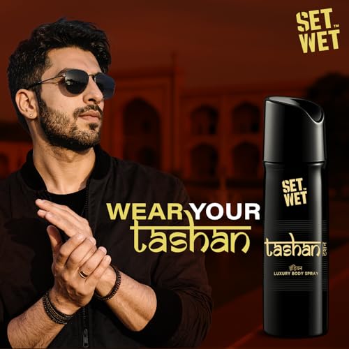 Set Wet Tashan & Yodha Indian Luxury Body Spray I Long Lasting Body Spray for Men I Manly & Luxury Fragrance for Men, 150ml Pack of 2 - Image 2