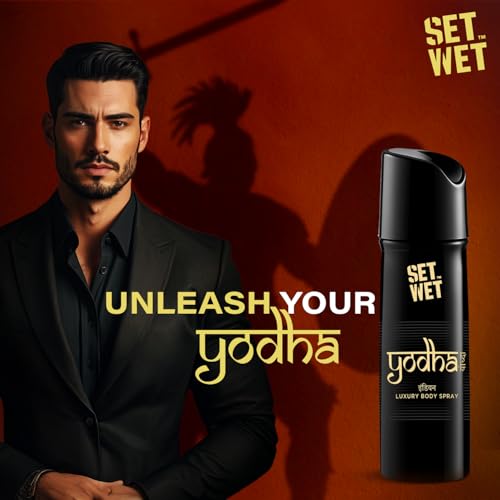 Set Wet Tashan & Yodha Indian Luxury Body Spray I Long Lasting Body Spray for Men I Manly & Luxury Fragrance for Men, 150ml Pack of 2 - Image 4
