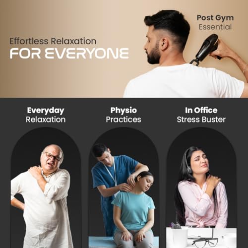 UltraCare PRO Ultragun Massage Gun For Full Body Relaxation|Deep Tissue Percussion Massager Machine For Muscle Relaxation|Battery Powered And Handheld For Neck, Shoulder, Back, Foot With 1Y Warranty - Image 6