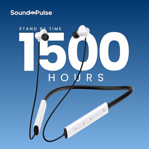 OOGE Tune 21 Wireless Neckband (White) – Type-C Charging, AI ENC Noise Cancellation, Bluetooth 5.3, Magnetic On/Off Earbuds, IPX3 Water Resistant, 40 Hours Playtime, 1500-Hour Standby - Image 2