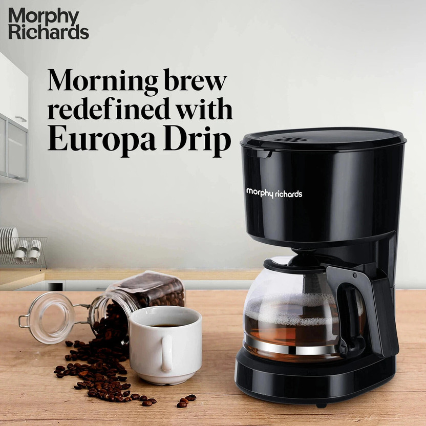 Morphy Richards Europa 6 Cups Coffee Maker (Black) - Image 2
