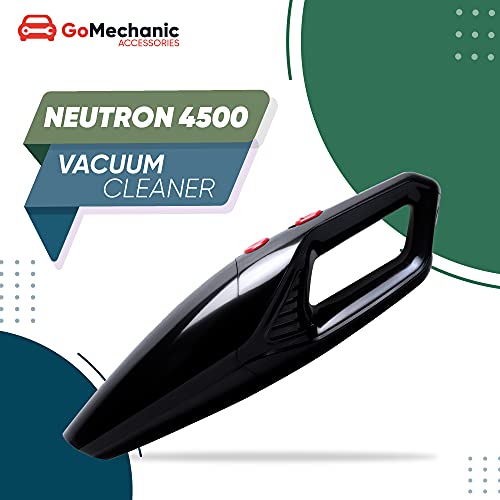 GoMechanic Neutron 4500 Handheld Super Suction Wet/Dry 4.5KPa Power Car Vacuum Cleaner with Anti-Bacterial Cleaning (Black) - Image 3