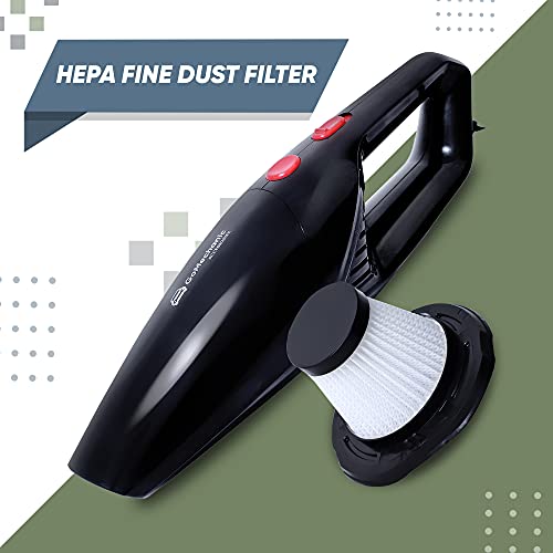 GoMechanic Neutron 4500 Handheld Super Suction Wet/Dry 4.5KPa Power Car Vacuum Cleaner with Anti-Bacterial Cleaning (Black) - Image 5