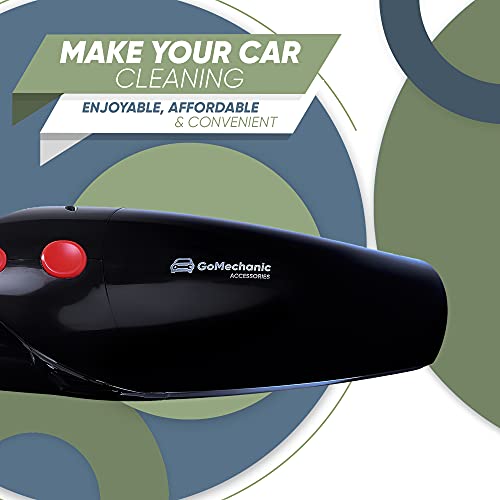 GoMechanic Neutron 4500 Handheld Super Suction Wet/Dry 4.5KPa Power Car Vacuum Cleaner with Anti-Bacterial Cleaning (Black) - Image 6