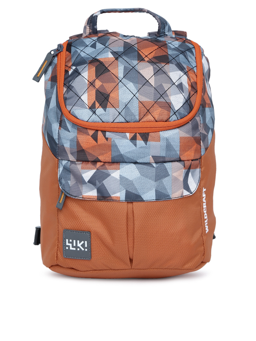Wildcraft Women Orange & Blue Graphic Backpack - Image 2