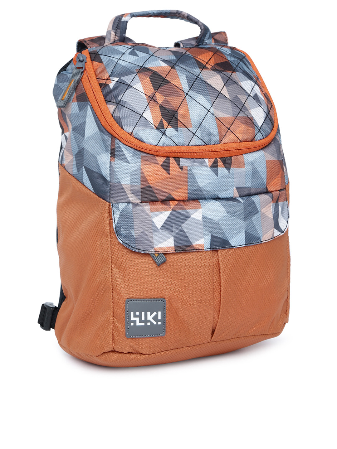 Wildcraft Women Orange & Blue Graphic Backpack - Image 3