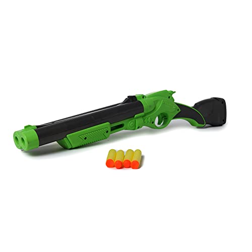 Toyzone Ben10 Double Barrel Shotgun-58793 | Foam Blaster Double Barrel Gun | Safe and Long Range | Lock & Load Pump Action | 5-Play Shotgun Shells with Gun | Shotgun Boomstick | Pull & Action ProShot | For Kids, Teens, Adults