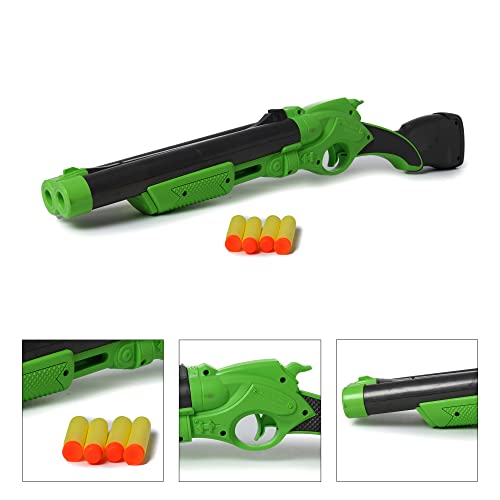Toyzone Ben10 Double Barrel Shotgun-58793 | Foam Blaster Double Barrel Gun | Safe and Long Range | Lock & Load Pump Action | 5-Play Shotgun Shells with Gun | Shotgun Boomstick | Pull & Action ProShot | For Kids, Teens, Adults - Image 6